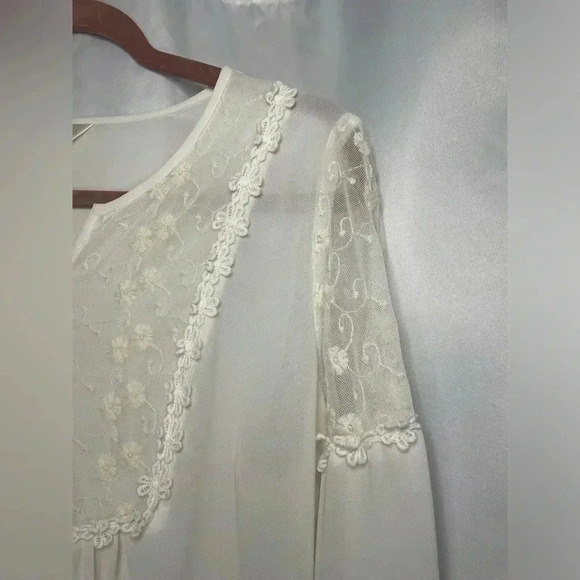 Krazy Kat sheer blouse long sleeve - Picture 4 of 5